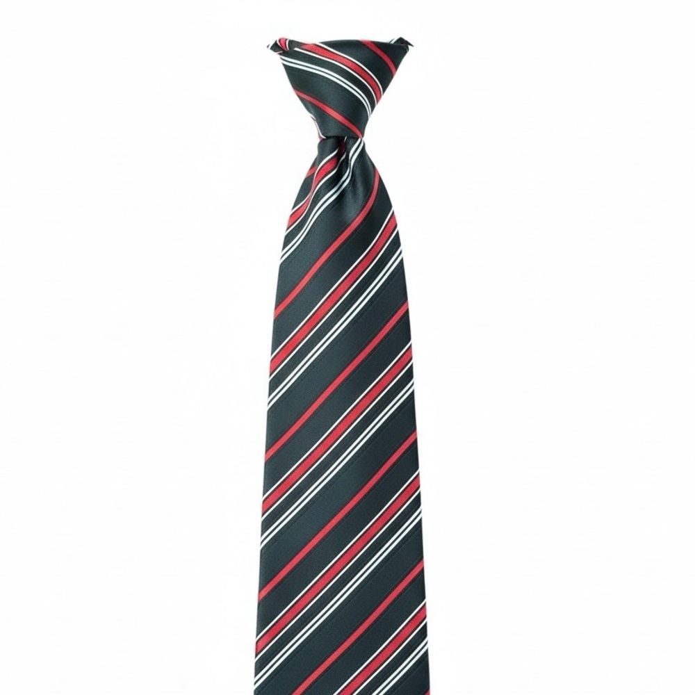 Boss Hugo Boss Mens Silk Tie Black and Red Striped 59β